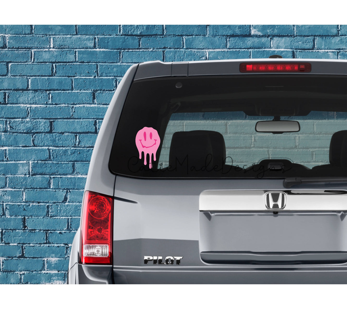 Vinyl Decal- Melted Smiley