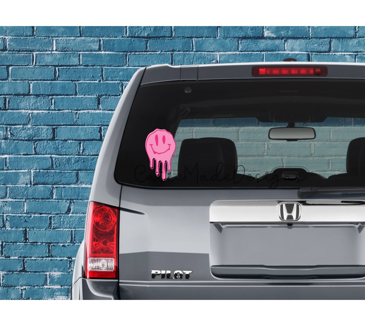 Vinyl Decal- Melted Smiley
