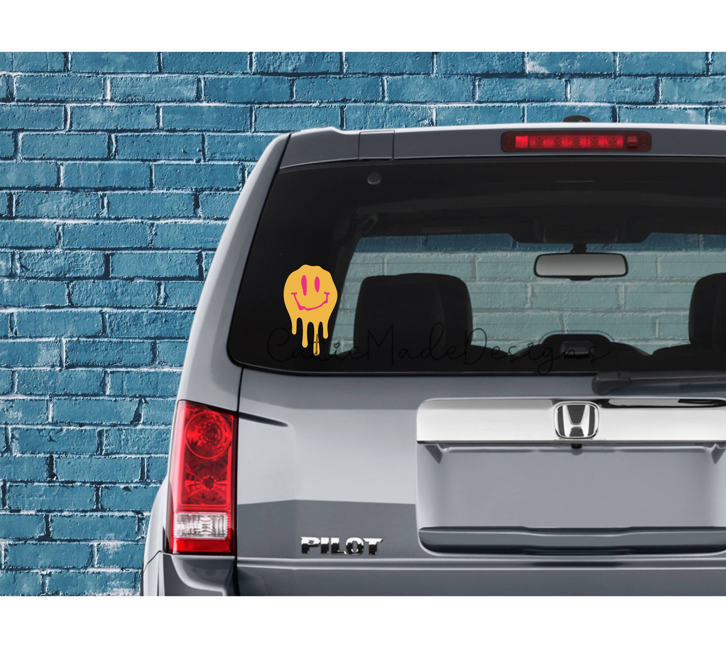 Vinyl Decal- Melted Smiley