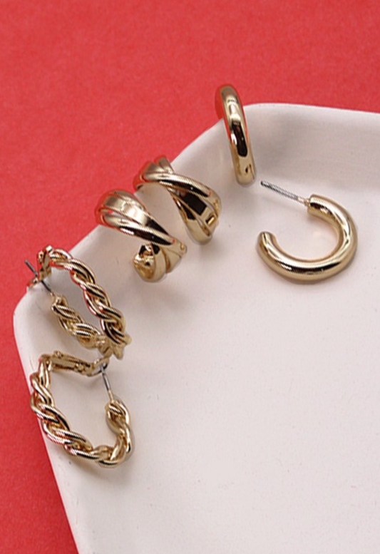 Gold Hoop Earrings