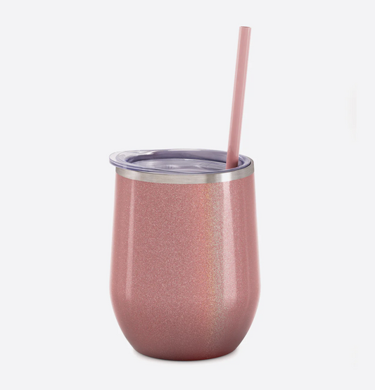 Dusty Rose Wine Tumbler