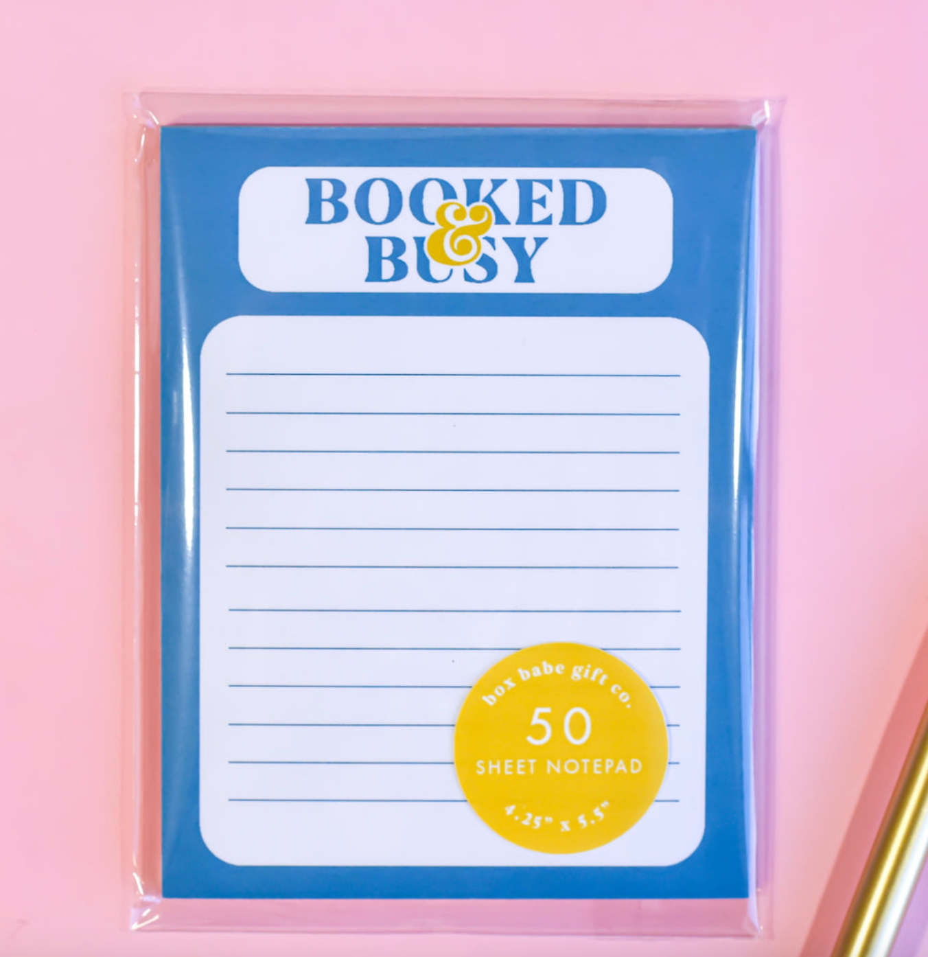 Booked & Busy Note Pad