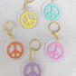 Round Keychain - Peace Sign