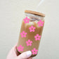 Daisy Wrap- glass tumbler