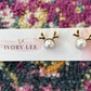Pearl Reindeer Studs